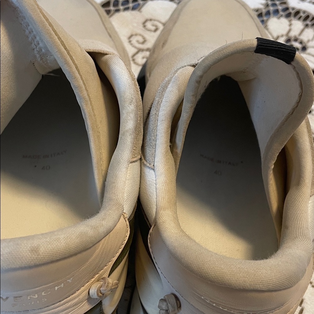 Givenchy Elastique Runner Ecru Black Elastic Slip… - image 4